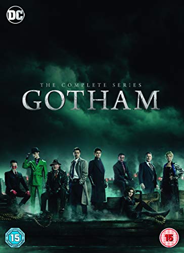 Gotham" DVD cover featuring a group of characters in dark clothing.