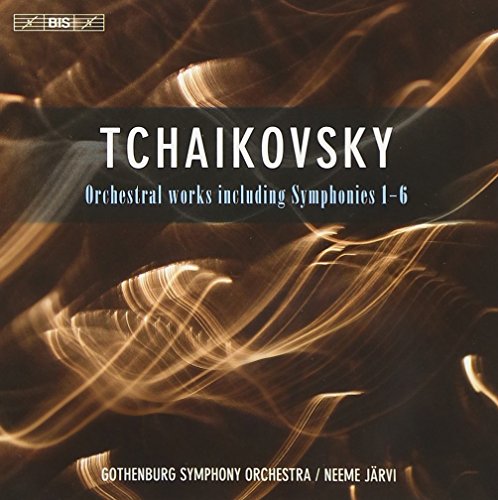 CD cover for Tchaikovsky symphonies by Gothenburg Symphony Orchestra, abstract design.