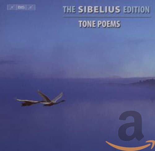 CD cover: blue landscape with birds in flight, "The Sibelius Edition" text.