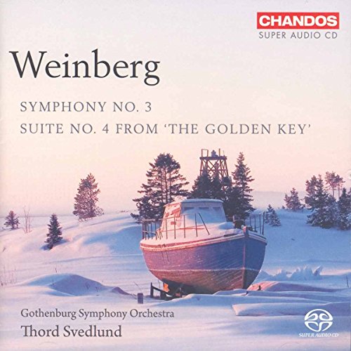 CD cover: snowy landscape with a red and blue boat, text details.