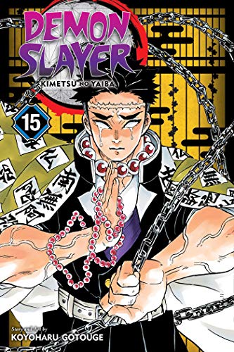 Manga cover featuring a crying monk holding prayer beads and a metal chain.