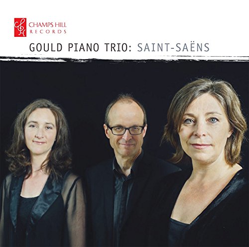 CD cover featuring the Gould Piano Trio, three musicians in formal wear.