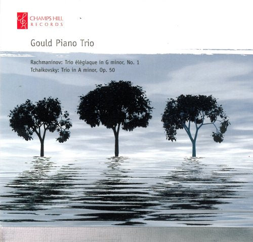 CD cover with silhouetted trees reflected in water, Champs Hill Records logo.