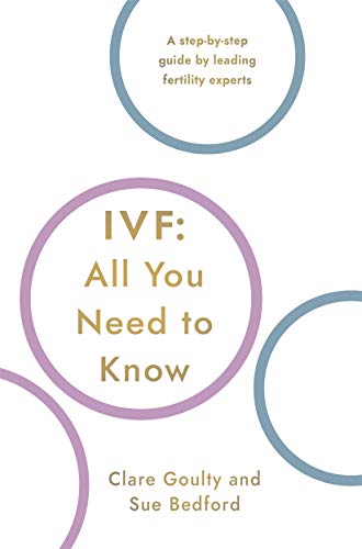 Book cover with text “IVF: All You Need to Know” and circular designs.