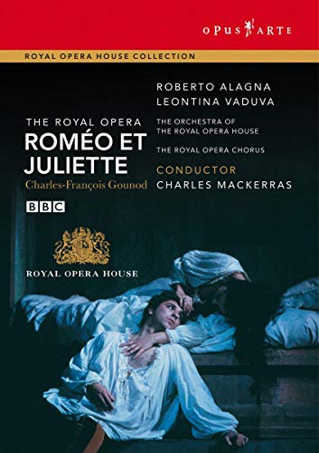 DVD cover for Gounod’s *Romeo et Juliette* opera, featuring performers Alagna and Vadova.