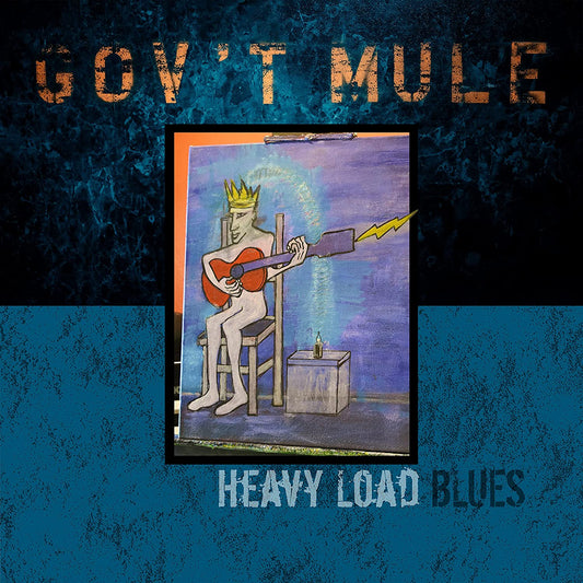Gov't Mule album cover: cartoon figure playing guitar with lightning.