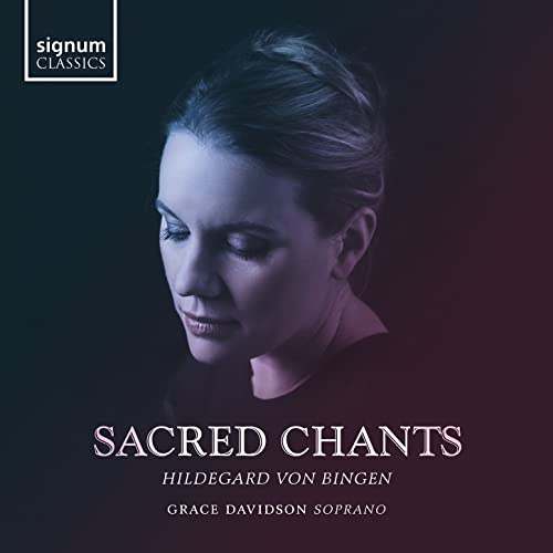 CD cover featuring a portrait of Grace Davidson and text “Sacred Chants.”