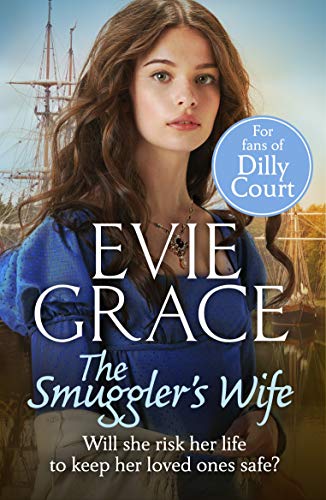 Book cover featuring a woman with long brown hair and a sailing ship.