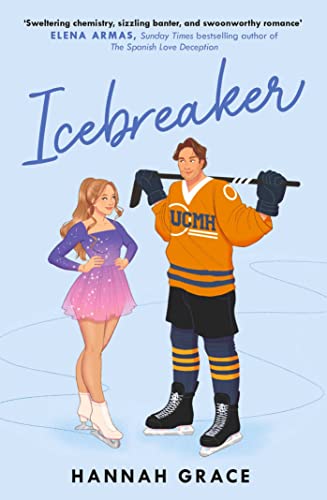 Book cover featuring a female figure skater and a male hockey player on ice.