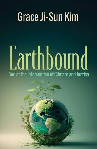 Book cover: "Earthbound" with a globe surrounded by green foliage.