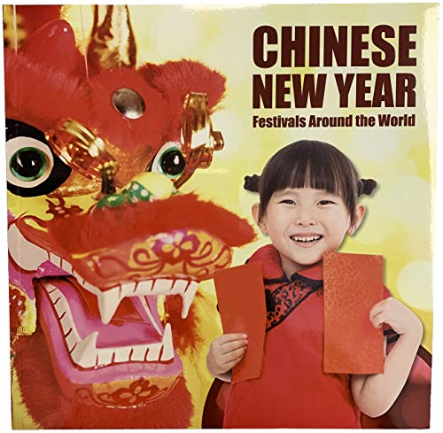 Book cover featuring a dragon dance lion head and a smiling child.