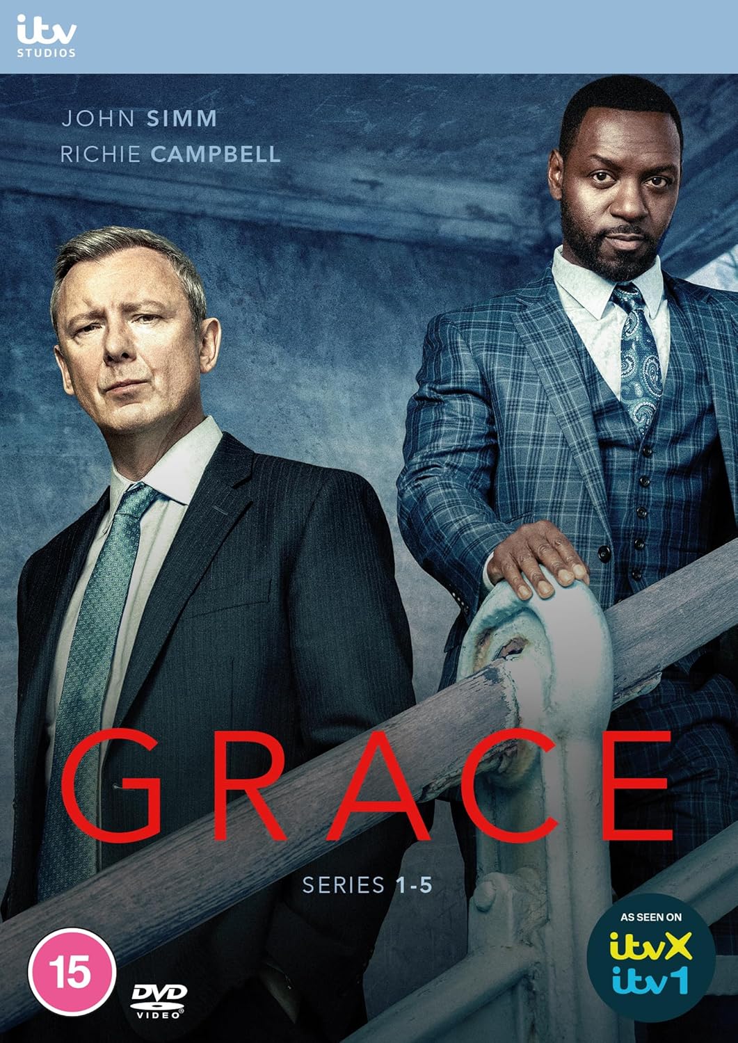 DVD case displaying a woman, likely Jennie Jaques, from the British drama series *Grace*.