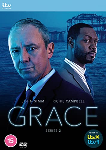 DVD cover for "Grace: Series 3" featuring two men and a pier.