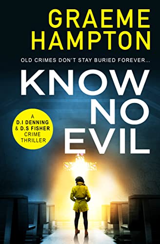 Book cover: woman in yellow coat facing a dimly lit, long corridor.