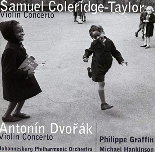 CD cover: black and white photo of children playing, text details composers.