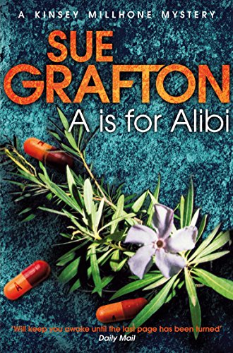 Book cover showing orange pills and a flower on a textured blue background.