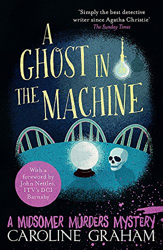 Book cover showing a crystal ball and skull on a table under a lightbulb.