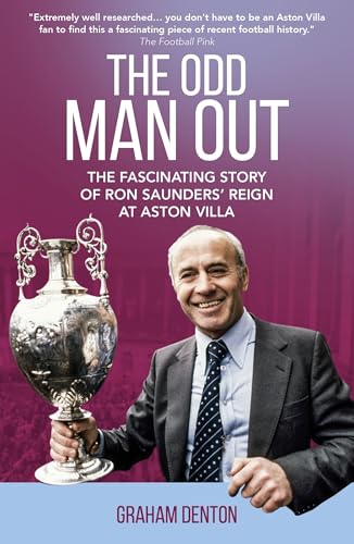 Book cover featuring Ron Saunders with the League Cup trophy.