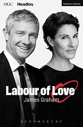 Play cover featuring portraits of two smiling people and red text.