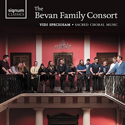 CD cover featuring a choral group posed on a balcony landing.