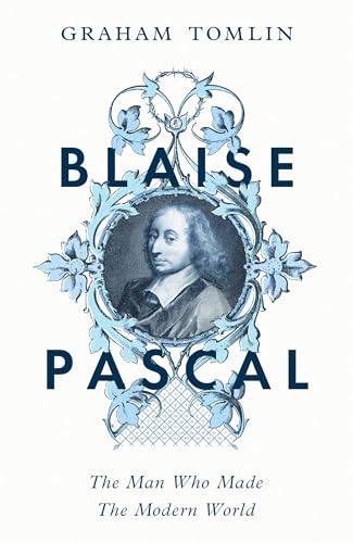 Book cover: "Blaise Pascal" with portrait inside ornate blue frame.