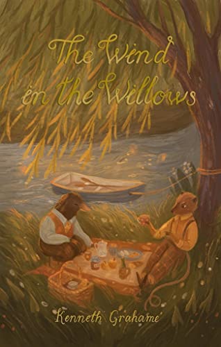 Book cover showing a mole and rat having a picnic by a river.