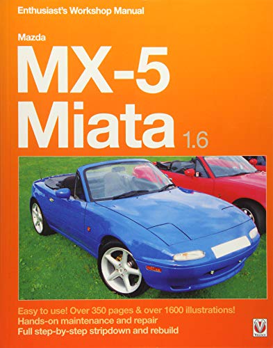 Orange book cover featuring a blue Mazda MX-5 Miata 1.6 convertible.