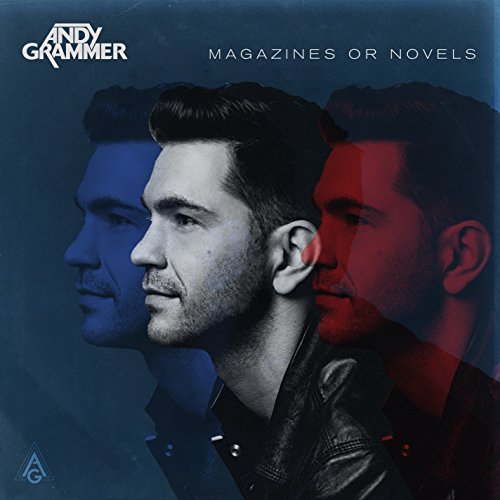 Andy Grammer album cover: three mirrored portraits in blue, black, and red.