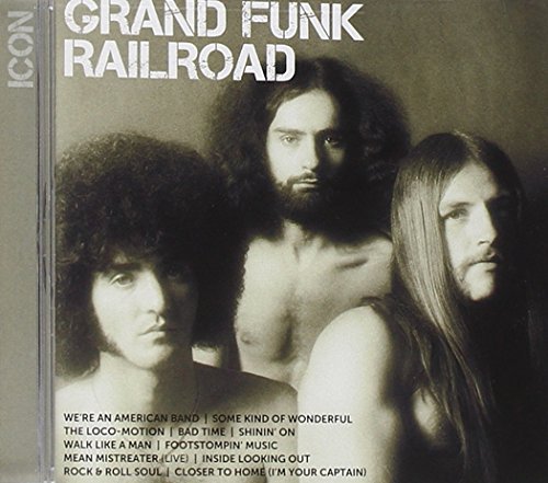 CD cover for Grand Funk Railroad’s “Icon” featuring three band members.