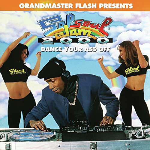 Album cover featuring Grandmaster Flash at turntables with dancers.