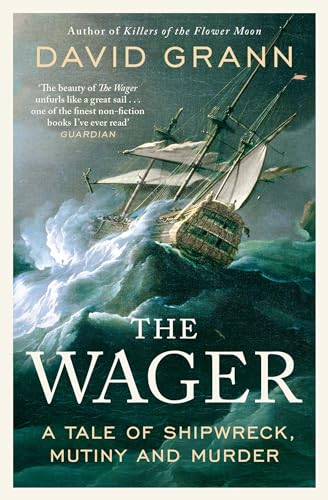Book cover showing a sailing ship in a storm with waves crashing against it.