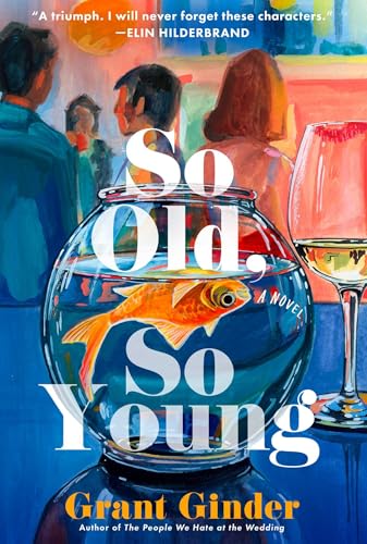 Book cover: goldfish in a bowl, people blurred in background.