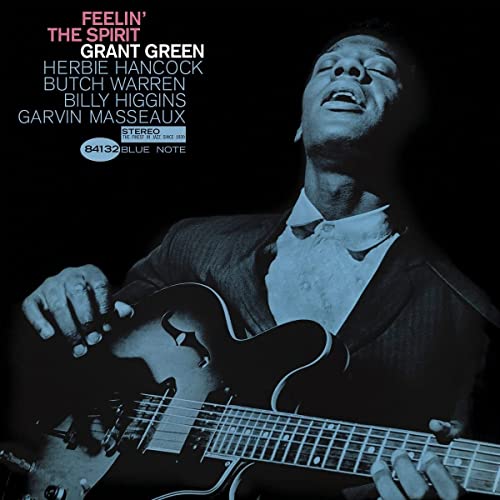 Grant Green album cover, "Feelin' The Spirit," featuring a guitarist.