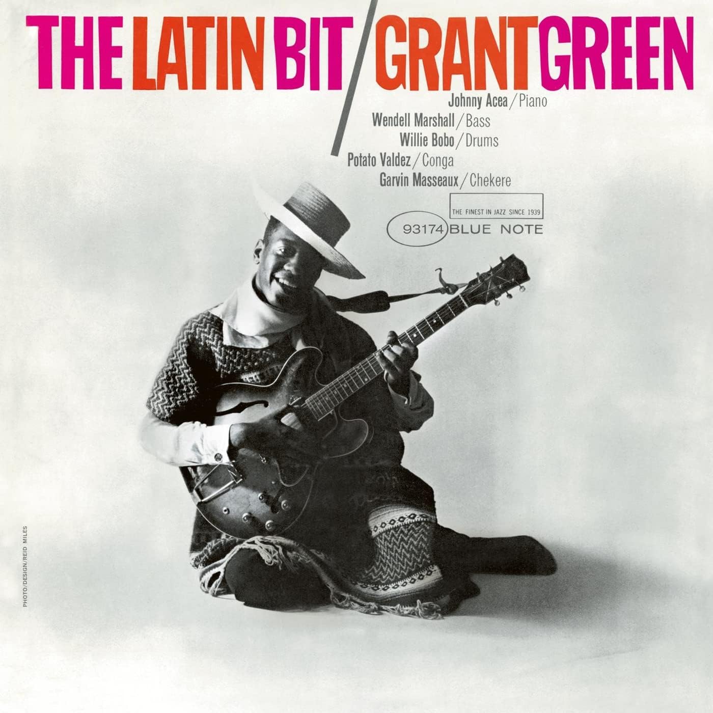CD case with a portrait of guitarist Grant Green, titled "The Latin Bit".