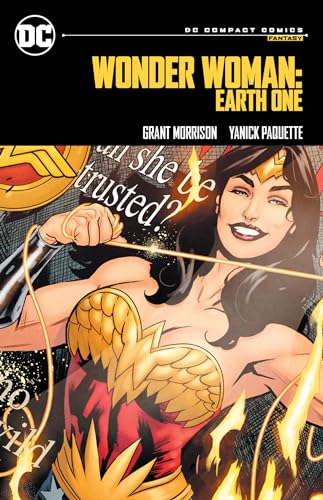 Wonder Woman holding a golden lasso on the cover of a DC Compact comic book.