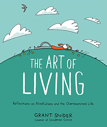 Book cover showing a person lying on a green hill under a cloudy sky.