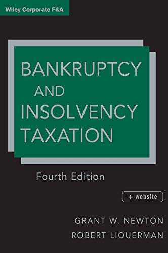 Green and gray book cover titled "Bankruptcy and Insolvency Taxation," fourth edition.