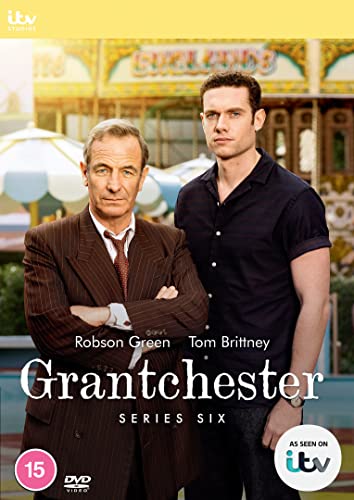 Grantchester Series 6 DVD cover with Robson Green and Tom Brittney.