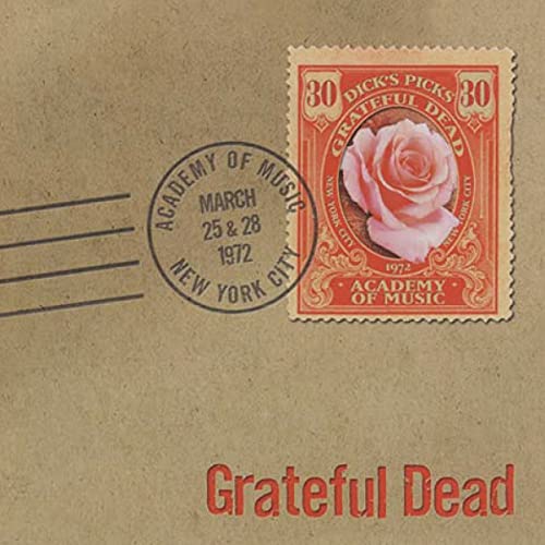 Grateful Dead album cover resembling a vintage postage stamp and envelope.