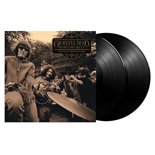 Grateful Dead “Hometown Blues” vinyl record with band photo and two discs.