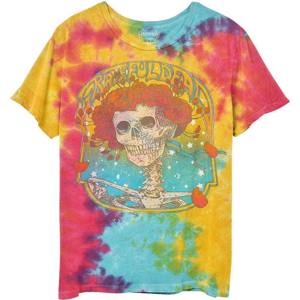 Grateful Dead Bertha frame graphic on a kids' wash-effect t-shirt, size 9-10.