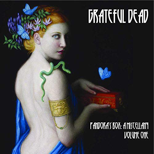 Grateful Dead album cover: woman with butterflies, snake, and a red box.