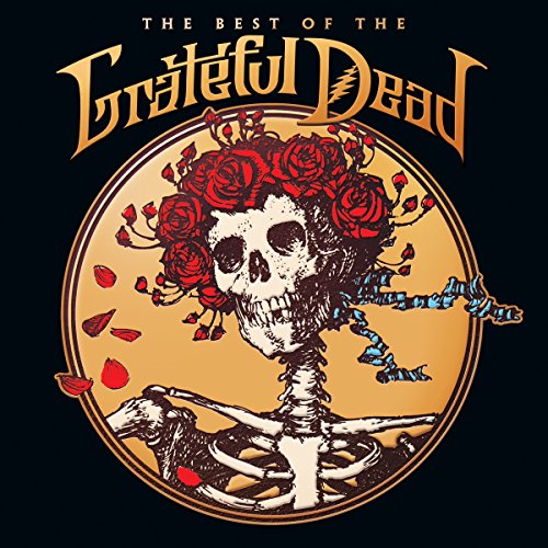 Grateful Dead album cover: skull with roses and butterfly details.