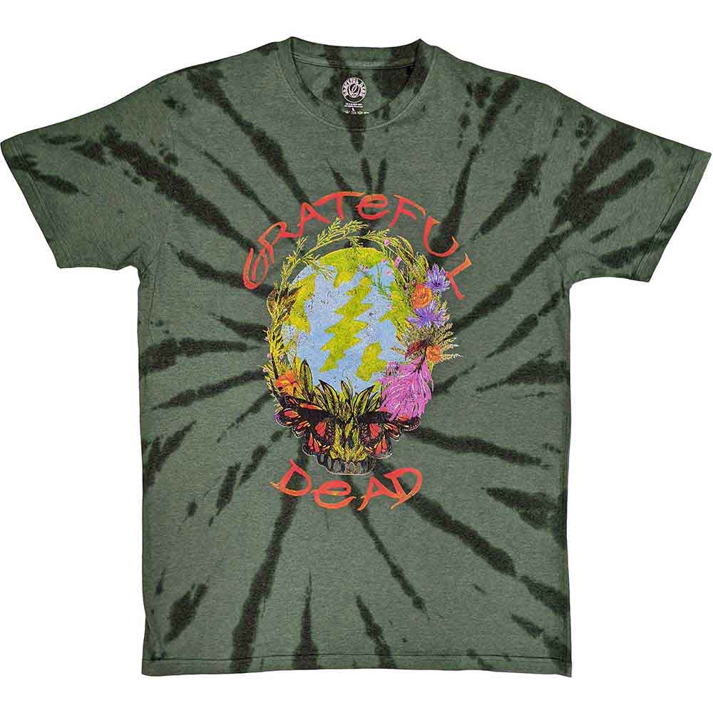 Grateful Dead t-shirt, forest scene graphic, washed effect, unisex style, size XX-Large.