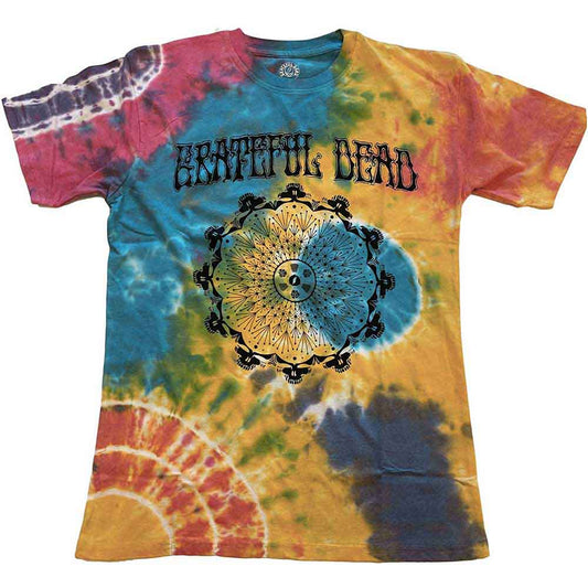 Vintage-style Grateful Dead tie-dye t-shirt, medium size, May 1977 tour design.