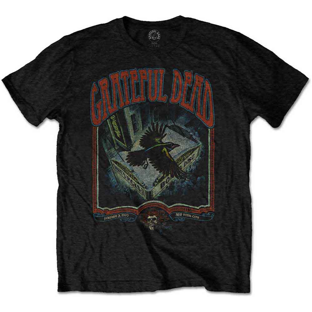 Vintage Grateful Dead poster graphic on a small, unisex t-shirt.