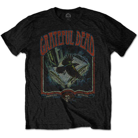 Vintage Grateful Dead poster graphic on a small, unisex t-shirt.