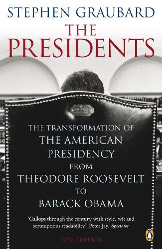 Book cover: "The Presidents" depicting a chair and bookshelves.