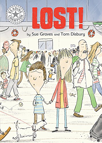 Book cover: “Lost!” depicts children holding hands in a busy station.