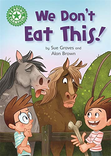 Book cover: children and horses reacting to a bone.
